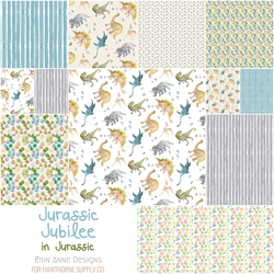 Jurassic Jubilee Fat Quarter Bundle in Jurassic