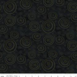 Stars And Swirls in Black