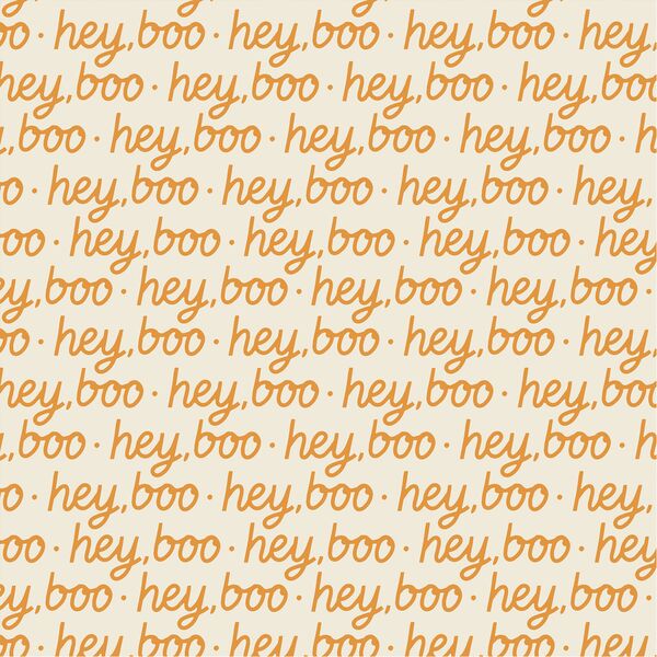 Hey Boo in Pumpkin Orange
