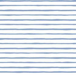 Artisan Stripe in Cornflower on White