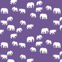 Elephant Silhouette in Ultra Violet