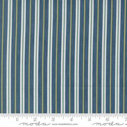 Coastal Stripe in Ocean Blue