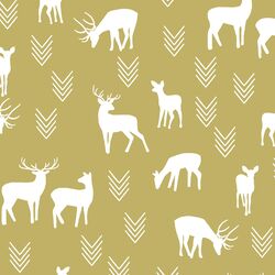 Deer Silhouette in Brass