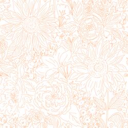 Paperie in Blooming Orange on White