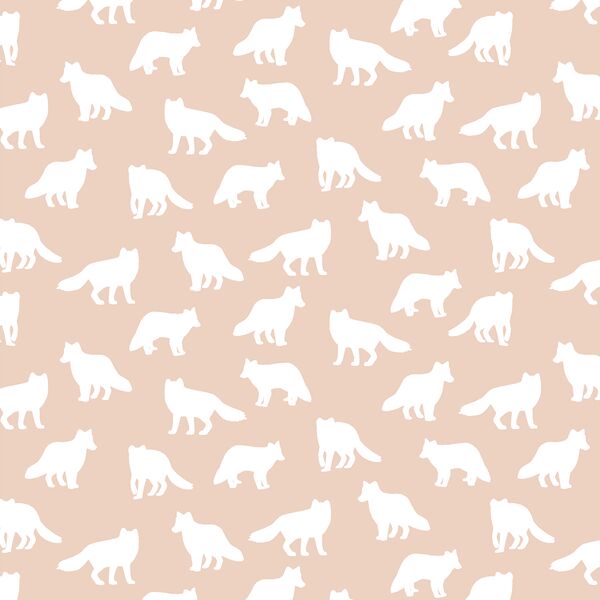 Little Fox Silhouette in Shell
