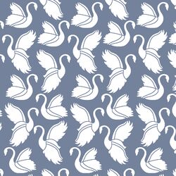 Swan Silhouette in Dove