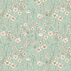 Wildflower Garden in Aqua Sky
