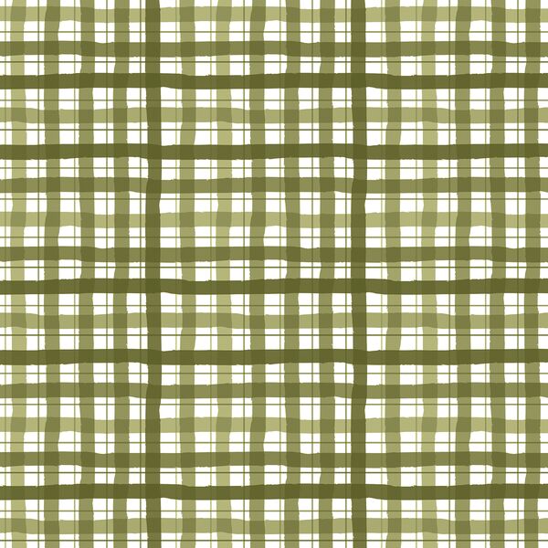 Gingham in Mistletoe Green