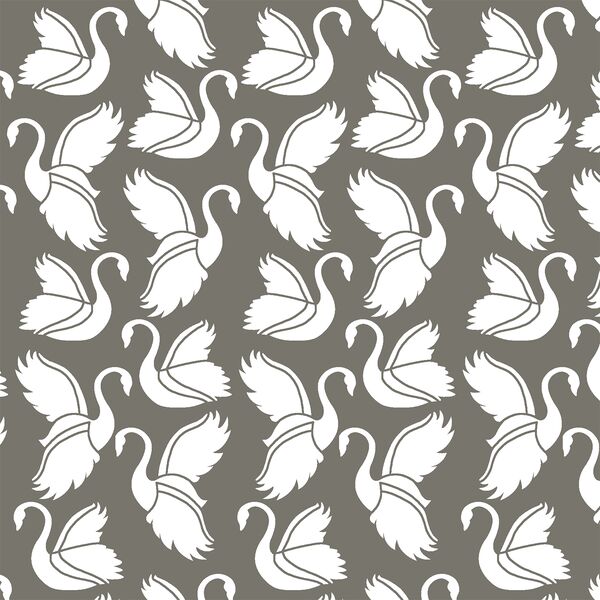 Swan Silhouette in Greige