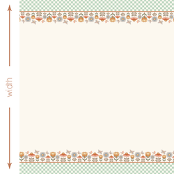 Garden Double Border in Mint