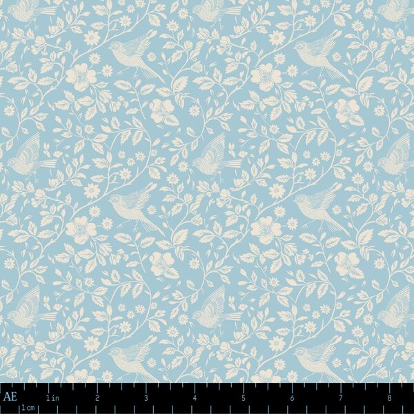 Bird and Bower in Porcelain Sky