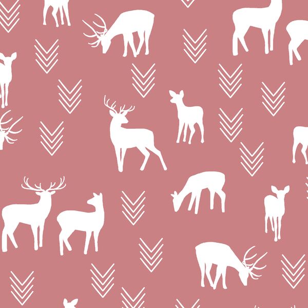 Deer Silhouette in Berry