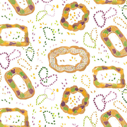 King Cake in White