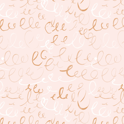 Love Letter Scribbles in Bouquet
