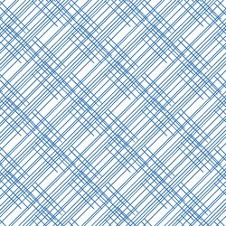 Thatched in Cerulean on White