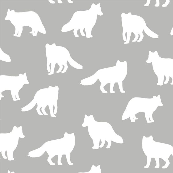 Fox Silhouette in Pebble