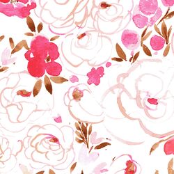 Large Cece Heart Floral in Valentine