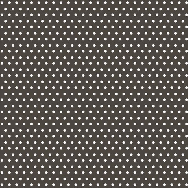 Winter Dot in White on Brown