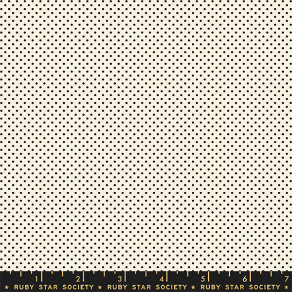 Mini Dots in Black on Natural