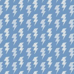 Lightning Bolts in Morning Blue