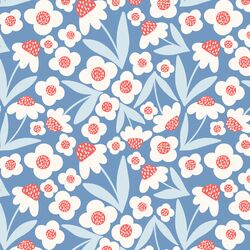 All American Summer Blooms in Morning Blue