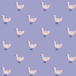 Wandering Geese in Periwinkle