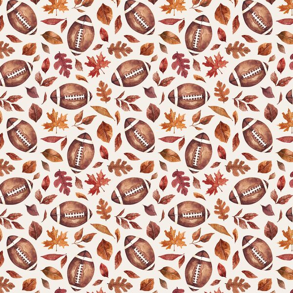 Little Football Foliage in Cream