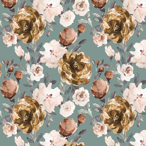 Peonies in Autumn Sage