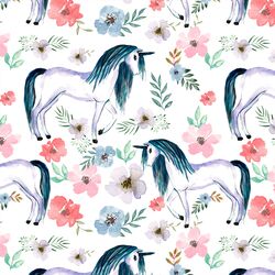 Unicorn Meadow in White