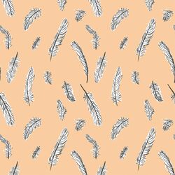 Nest Feathers in Peach