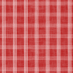 Patriotic Plaid in Cherry