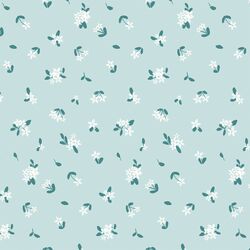 Ditsy Floral in Soft Sky