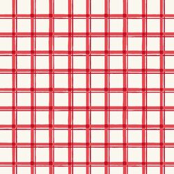 Window Pane Check in Cayenne Red