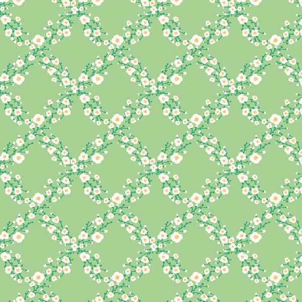 Floral Bracelets in Leaf Green