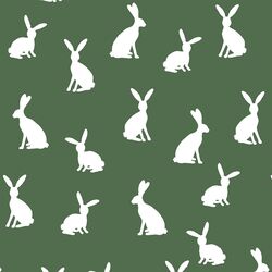 Cottontail Silhouette in Kale