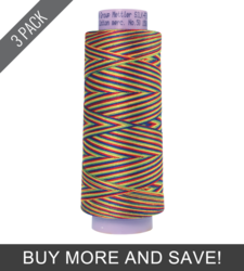 Prime Kids (9090-9824) - Silk Finish Cotton Multi 50wt - 1500 Yards (3 Pack)