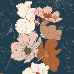 Large Garden Bouquet in Evening Blue