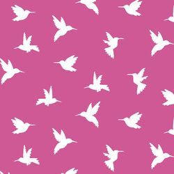 Hummingbird Silhouette in Petunia