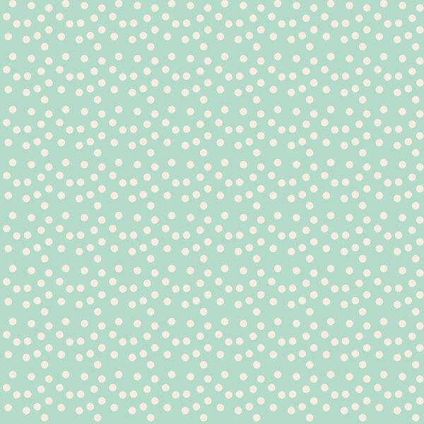 Scallop Polka Dots in Sweet Mint
