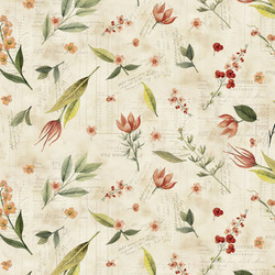 Floral Toss in Parchment