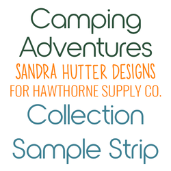 Camping Adventures Sample Strip