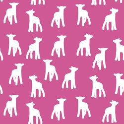 Lamb Silhouette in Petunia