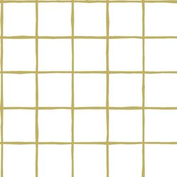 Windowpane in Brass on White