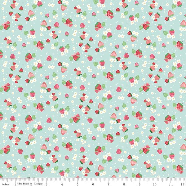 Berry Patch in Aqua