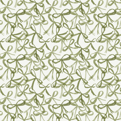 Ribbon Bows in Olive on Alpine