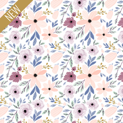 Little Sugar Plum Poppy Floral in Dawn