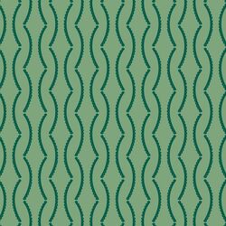Scallop Stripes in Pine Green
