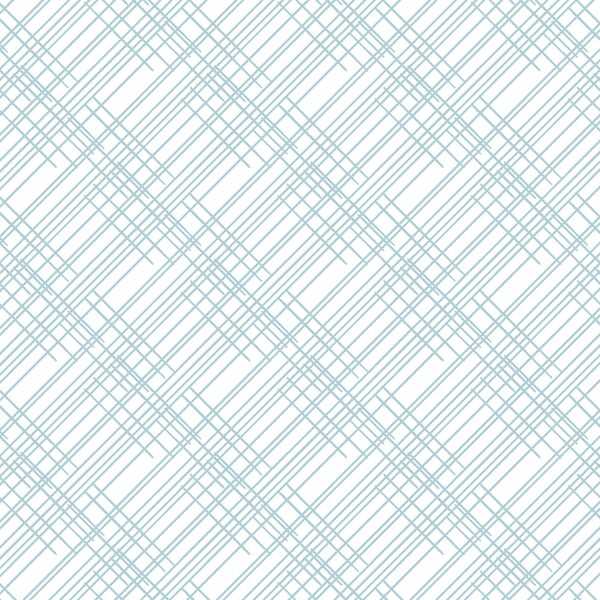Thatched in Powder Blue on White
