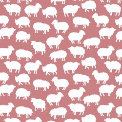 Sheep Silhouette in Berry