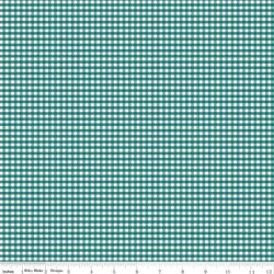1/8" Gingham in Teal